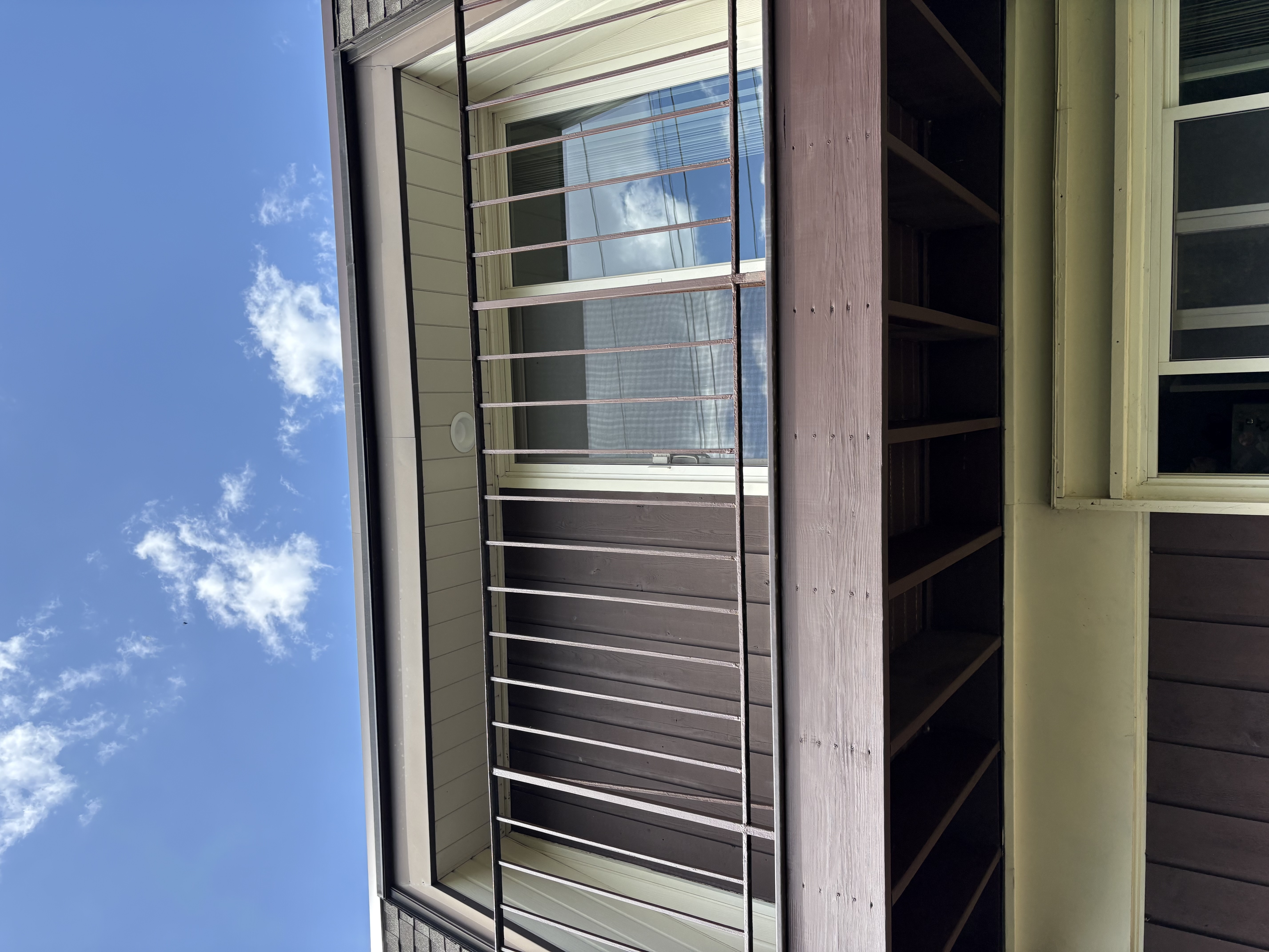Sanding fresh lumber before staining